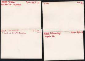 Olaszország, Róma - 9 db feliratozott sajtófotó, 18x13 cm