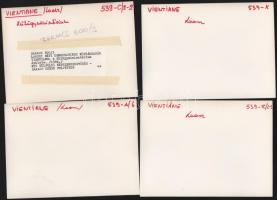 Laosz - 9 db feliratozott sajtófotó, 18x13 cm