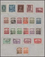 1916-1945 Magyar alapgyűjtemény sok sorral, portó és Hivatalos gyűjtemény saját készítésű albumlapok...