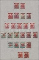 1916-1945 Magyar alapgyűjtemény sok sorral, portó és Hivatalos gyűjtemény saját készítésű albumlapok...