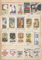 Csehszlovákia gyűjteményrész, benne 545 db bélyeg az 1961-1969 közötti időszakból, cserefüzetben (Mi...