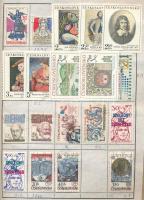Csehszlovákia gyűjteményrész, benne 485 db bélyeg az 1969-1978 közötti időszakból, cserefüzetben (Mi...