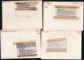 Szovjetunió - 9 db feliratozott sajtófotó, 18x13 cm