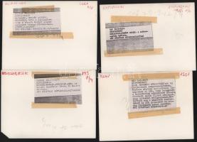 Szovjetunió - 9 db feliratozott sajtófotó, 18x13 cm