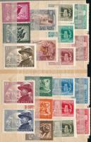 1949-1952 12 db sor szép minőségben, kétoldalas kis berakólapon (21.900)