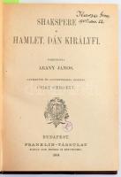 Kolligátum az Olcsó Könyvtár füzetekből, kettő kivételével Shakespeare művek, 2 kötet:

Shakspere:...