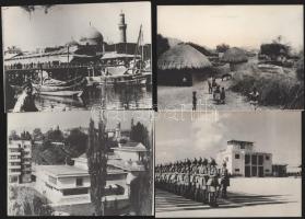 10 db vegyes külföldi, feliratozott sajtófotó, 18x13 cm