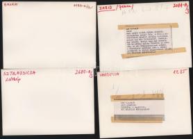 10 db vegyes külföldi, feliratozott sajtófotó, 18x13 cm