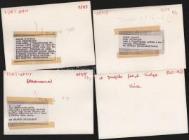 10 db vegyes külföldi, feliratozott sajtófotó, 18x13 cm