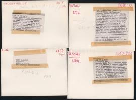 12 db vegyes külföldi, feliratozott sajtófotó, 18x13 cm