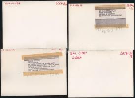 12 db vegyes külföldi, feliratozott sajtófotó, 18x13 cm