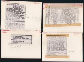 Magyarország - 11 db feliratozott sajtófotó, 18x13 cm