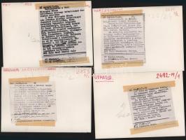 Magyarország - 11 db feliratozott sajtófotó, 18x13 cm