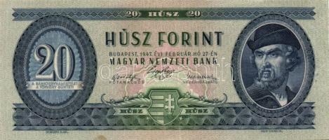 1947. 20Ft T:II- foltos