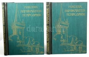 Magyar református templomok. I-II. kötet. Főszerk.: Kováts J. István. Bp., 1942, Athenaeum, [8]+358 p.; [8] p.+ 361-734 p. Egyetlen kiadás. Gazdag fekete-fehér képanyaggal illusztrálva. Kiadói félvászon-kötés, jó állapotban.