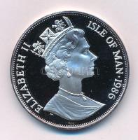 Man-sziget 1986. 1C ezüstözött Cu-Ni "FIFA Labdarúgó Világbajnokság 1986" kapszulában T:PP...