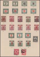 Néhány száz bélyeg a Krajcárosoktól hagyatékból házi készítésű albumlapokon