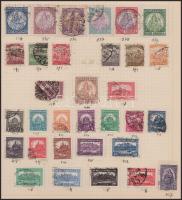 Néhány száz bélyeg a Krajcárosoktól hagyatékból házi készítésű albumlapokon