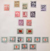 Magyar gyűjteményrész 1916-1923 előnyomott albumlapokon