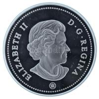 Kanada 2008. 1$ Ag "Québec város 400. évfordulója / II. Erzsébet" kapszulában, eredeti tok...