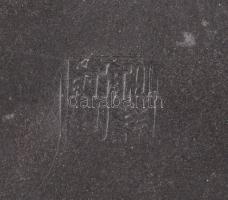 cca 1950 Kínai teás kanna. Jelzett, kézzel formált, hibátlan, 18x10 cm