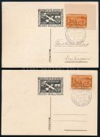 1947.12.21. Bélyegnap (20.) bélyeg 5 db levelezőlapon elsőnapi alkalmi bélyegzéssel (12.500)