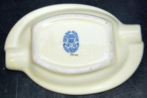 Kézzel festett Zsolnay porcelán hamutál / Zsolnay chinaware ashtray 12x8 cm