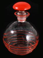 Antik italos dugós üveg, jelzés nélkül, hibátlan, m: 17 cm