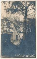 1925 Heves, zsinagóga / synagogue, Judaica. photo (vágott / cut)