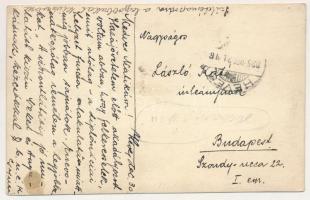 1925 Heves, zsinagóga / synagogue, Judaica. photo (vágott / cut)