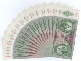 1936. 10P (14x) sorszámkövetők "B 657 049016 - B 657 049029" T:AU Adamo P9