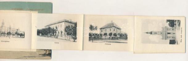 1923 Budapest XXIII. Soroksár, Ferenc József tér. leporellólap 10 képpel, Hangya szövetkezet kiadása...