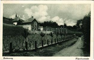 Badacsony, Szent Donát kápolna, szőlő. Badacsonytomaji fogyasztási szövetkezet kiadása (Rb)