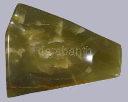 Ónix testű öngyújtó és hamuzó, működik, 15x12 cm