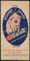 cca 1915 Részvény szalámi Magyar Szalámigyár Rt. számolócédula, szép állapotban