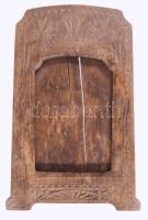 cca 19. sz. második fele, erdélyi faragott képkeret, repedéssel, 24x16 cm