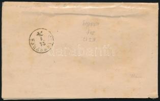 1871 Levél nyomtatványként feladva Réznyomat sárga 2kr bérmentesítéssel "BUDAPEST / FŐPOSTA&quo...