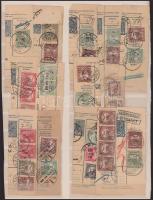 14 db csomagszállító szelvény, szép / olvasható bélyegzésekkel