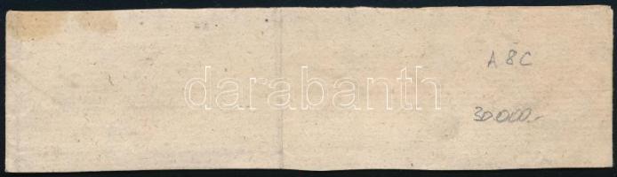 ~1867 Pester Lloyd címszalag Hírlapbélyeggel (A8c) "BONYHÁD" (30.000)