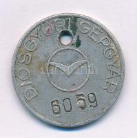 Diósgyőr DN "DIMÁVAG" Al bárca "6059" sorszámmal T:VF