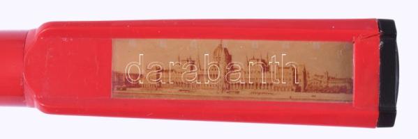 cca 1970 A Csepeli Egyedi Gépgyár reprezentációs ajándék góliát tolla, a fej részen 4 budapesti látk...