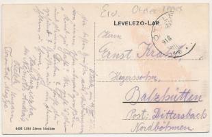 1918 Ótelek, Otelec; Fő utca, Löbl János üzlete és saját kiadása / main street, publisher's sho...