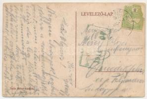 1914 Kolozsvár, Cluj; Rácz étterem, belső vendégekkel, katonával és pincérekkel. Zetán Péter kiadása...