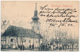 1905 Óbéba, Óbéb, Beba Veche (Temes); Román ortodox templom / Romanian Orthodox church (fa)