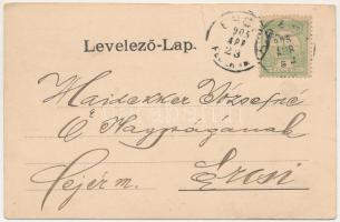 1905 Óbéba, Óbéb, Beba Veche (Temes); Román ortodox templom / Romanian Orthodox church (fa)