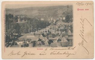 1905 Keresd, Cris, Kreisch, Kreis; látkép, Bethlen kastély. Hermann G. Roth felvétele / general view, castle (EK)