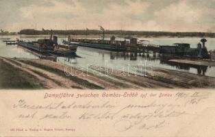 Erdőd barges on the Danube and Gombos