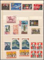 Svájc 20 db Aktivdienst bélyeg berakólapon