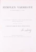 Zemplén vármegye és Sátoraljaújhely r. t. város. Szerk.: Dr. Borovszky Samu. Magyarország vármegyéi ...