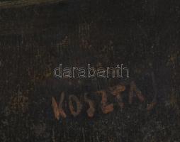 Koszta J jelzéssel: Csendélet. Olaj, fa. Hátoldalán Magyar Nemzeti Galéria 72/981 sz. bírálati címké...